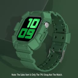Tpu case+strap for Apple Watch Band 45mm 41mm 44mm 40mm 42mm 38mm TPU Transparent Watchband for Iwatch Series 3 4 5 6 SE 7 Cover