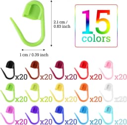 50/100Pcs Colorful Plastic Safety Pins Knitting Markers Crochet Stitch Clips for DIY Knitting Sewing Craft Clothing Accessorie