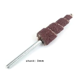 3mm Shank Tapered Cone Grinding Head Sandpaper Flap Wheels Polishing Sanding Tools For Drill Wheel Conical Abrasive Rotary Tool