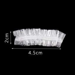 100Pcs Transparent Disposable Ear Cover Waterproof One-off Earmuffs Ear Protector Caps Plastic Bag Bath Shower Hair Dyeing Tool