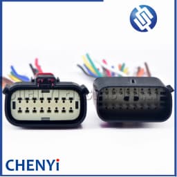 16 Pin Headlight Socket Automotive Lamp Light Connector For Ford Focus Mondeo EDGE Fiesta 33472-1740 33472-1601 with wire