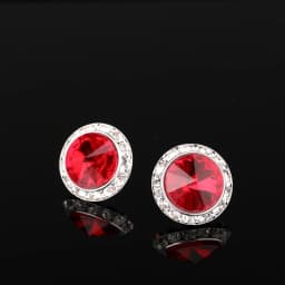 YCDZSWWL Classic Women Crystal Stud Earrings Elegant Ladies Diamante Ear Studs Earclip for Wedding Banquet Dance Party