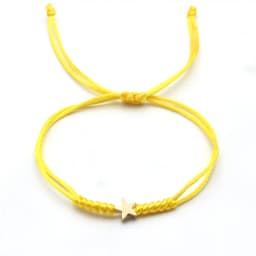 Gold Silver Colour Star Bracelet Couple Wish Good Lucky String Braided Simple Adjustable Charm Bracelets for Men Women Jewelry