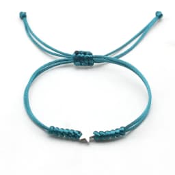 Gold Silver Colour Star Bracelet Couple Wish Good Lucky String Braided Simple Adjustable Charm Bracelets for Men Women Jewelry