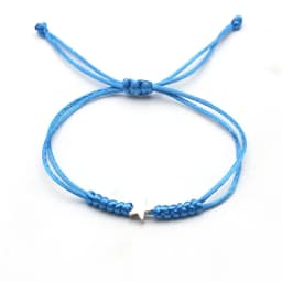 Gold Silver Colour Star Bracelet Couple Wish Good Lucky String Braided Simple Adjustable Charm Bracelets for Men Women Jewelry