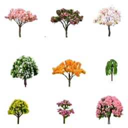 Mini Tree Fairy Garden Miniatures Micro Landscape Resin Crafts Bonsai Figurine Garden Terrarium Accessories Supply