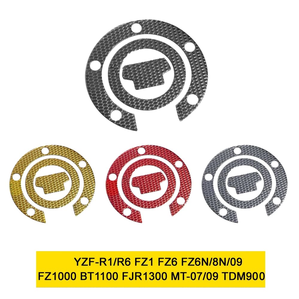 Motor Carbon Gas Oil Cap Tank Pad Protector Sticker For Yamaha R1/R6 FZ1 FZ6 FZ6N/8N/09 FZ1000 BT1100 FJR1300 MT07/09 TDM900