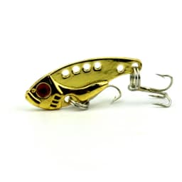 1Pcs 3.5cm 3.5g Metal Spoon Wobbler Fishing Lure Bass Treble With 3 Hooks VIB Lead Fish Artificial bait Fishing Crank Bait lure