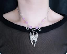 moon and stars necklace - tattoo choker - grunge choker