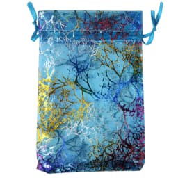 50pcs/lot 7x9cm 9x12cm 10x15cm 13x18cm Colorful Organza Bags Favor Gift Bags Jewelry Packaging Bags Wedding Drawstring Pouches