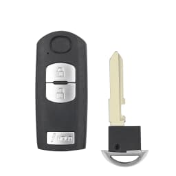 Dandkey For Mazda 3 5 6 CX5 CX7 CX-5 Atenza Clip Smart Auto 2/3/4 Buttons Car Key Shell Replacement Fob With Emergency Key Blade