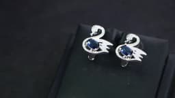Trendy Women Bridal Jewelry Sets For 925 Sterling Silver Blue Cubic Zirconia Wedding Earrings Rings Bracelets Pendant Necklace
