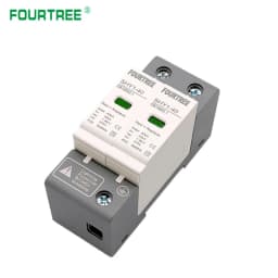 SPD AC 2P Surge Protection 20〜40KA 30KA〜60KA House Lightning Protector Low-Voltage Arrester Device 275V 385V Din Rail