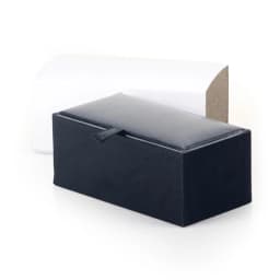 Men Cufflinks Storage Box Black Faux Leather Case Brooch Lapel Pin Hair Pins Gift Packaging Box Tie Tack Tie Clip Collection Box