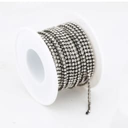 SS6-SS12 Fancy Rhinestone Chain Apparel Colorful Claw With Glass Rhinestone Dense Rhinestone Cup Chain Trim For DIY Accessories
