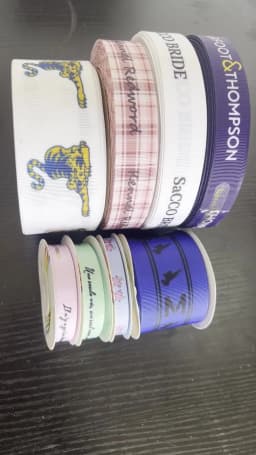 HAOSIHUI Grosgrain Ribbon Customizable Cartoon Or Logo Printed Single Side Colorful 10-32mm Width 10-50 Yards Length