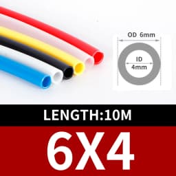 10M Nylon Tube PA Pneumatic Air Hose OD 4mm 5mm 6mm*1 8mm 10mm 12mm 14mm 16mm High Pressure Oil Pipe PA11-6 Tubing PA6
