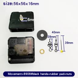 Quartz Clock Movement Kit With Gold Clock Hands Non Ticking Wall Clock Mechanism DIY Clock Making Repair Parts