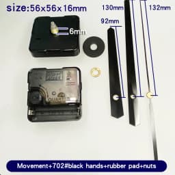Quartz Clock Movement Kit With Gold Clock Hands Non Ticking Wall Clock Mechanism DIY Clock Making Repair Parts