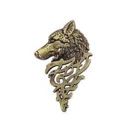 Fashion Vintage Men's Brooches Angel Wings Deer Wolf Cat Animal Brooch Pins Men And Women Skull Brooch Shirt Collar Pin Brooch