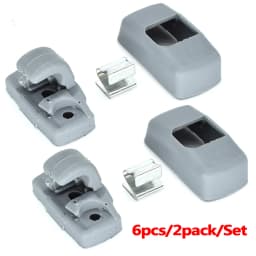 Grey Front Sun Visor Sunvisor Hook Clips Bracket For Seat Altea XL Arosa Ibiza 6L ST Leon 1M 1P Toledo 5P Alhambra Cordoba Vario