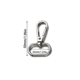 5pcs 14/16/20/25/32/38mm Swivel Lobster Clasp Keychains Closure For Rotating Hook Key Fob Carabiner Bag Making Supplies Crafts