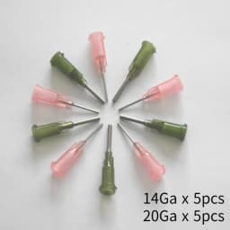 10/25/35/55pcs 0.5inch Precision Liquid Dispenser Syringe Needles 14G 15G 16G 17G 18G 19G 20G-30G Gauge Glue Dispenser Needle