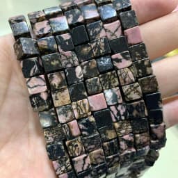 Wholesale 8*8mm Square Tiger Eye Turquoises Crystal Jades Natural Cube Stone Beads For Jewelry Making DIY Bracelet Accessories