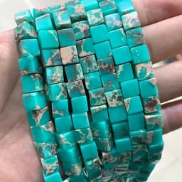 Wholesale 8*8mm Square Tiger Eye Turquoises Crystal Jades Natural Cube Stone Beads For Jewelry Making DIY Bracelet Accessories