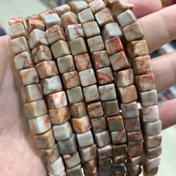Wholesale 8*8mm Square Tiger Eye Turquoises Crystal Jades Natural Cube Stone Beads For Jewelry Making DIY Bracelet Accessories