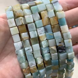 Wholesale 8*8mm Square Tiger Eye Turquoises Crystal Jades Natural Cube Stone Beads For Jewelry Making DIY Bracelet Accessories