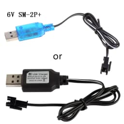 USB 6V 250mA NiMh/NiCd Battery USB Charger for 5S NiMh/NiCd Battery Packs, SM 2P Electric Toy Charger for RC Racing RC Car Truck