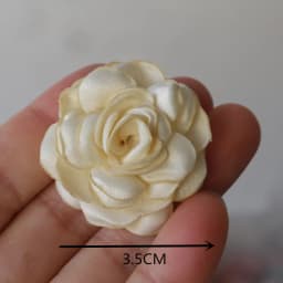 10PCS/Lot Handmade Rose Fabric Artificial Flowers For Hats Dress Decoration Hair Accessories