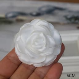 10PCS/Lot Handmade Rose Fabric Artificial Flowers For Hats Dress Decoration Hair Accessories