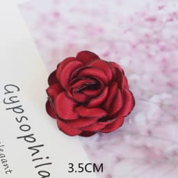 10PCS/Lot Handmade Rose Fabric Artificial Flowers For Hats Dress Decoration Hair Accessories