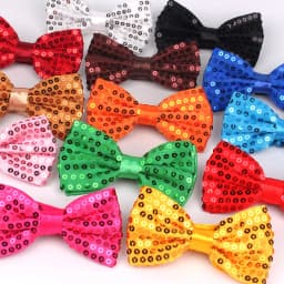 Sequins Bowtie Stage Performance Tie For Men Woman Fashion Team Dance Bowknot Paillette Colorful Party Shiny Sequins Bow Tie