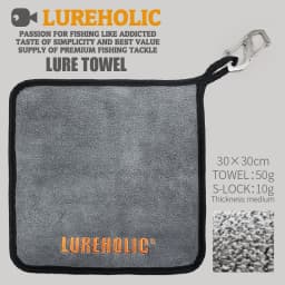 LUREHOLIC Fishing Towel Fishing Clothing Thickening Non-stick Absorbent Outdoors Sports Wipe Hands Towel Hiking Fishing