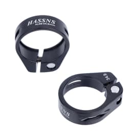 HASSNS Bicycle Seatpost Clamp Saddle Blocking Bike Seat Clip 31.8/34.9MM Post Collar Closure for Dropper 27.2/28.6/31.6MM MTB