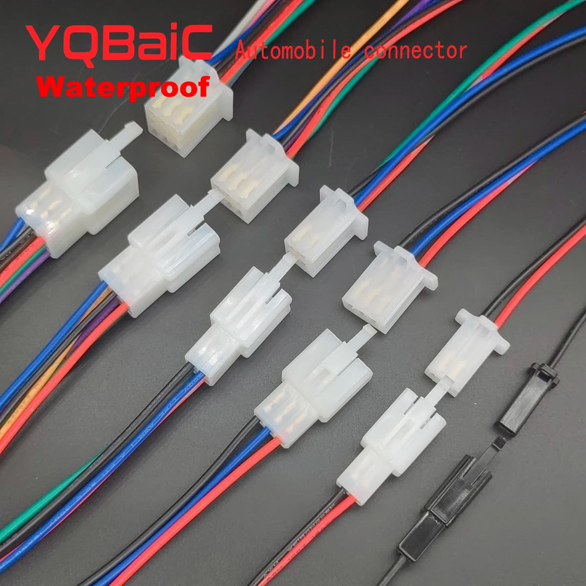2.8mm 1P 2P 3P 4P 6P 9P Automotive Quick connection Electrical Wire Connector Male Female Cable Terminal Plug Kits Motorcycle