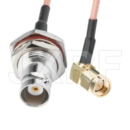 SMA Male to BNC Male RF Coaxial Cable Pigtail SMA Male 90-Degree to BNC Male Right Angle Using RG316 Jumper RFCoaxial Cable