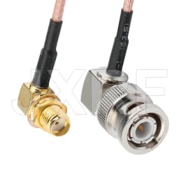 SMA Male to BNC Male RF Coaxial Cable Pigtail SMA Male 90-Degree to BNC Male Right Angle Using RG316 Jumper RFCoaxial Cable