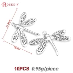 18K Gold Color Brass Dragonfly Charms Pendants High Quality Diy Jewelry Making Supplies Necklace Earrings Accessories for Women