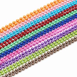 5pcs 1.5 2.0 2.4mm Length 65cm Gold Bronze Silver Colors Plated Ball Beads Chain Necklace Bead Connector For Charms Base Tray
