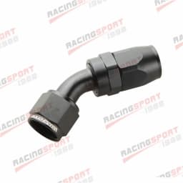 AN4 AN6 AN8 AN10 AN12 AN16 AN20 Straight 0°/45°/90° Degree Swivel Oil Fuel Line Hose End Fitting Adaptor Black