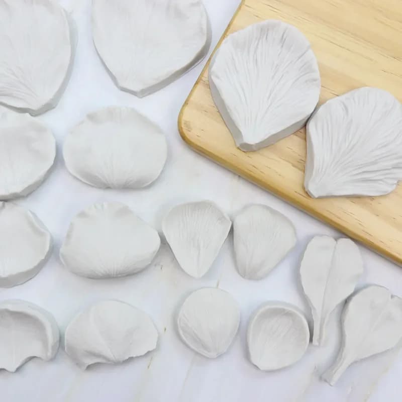 Simulation Leaves Series Petal Veiner Silicone Mold Chocolate Fondant Gumpaste Sugar Clay Flower Drip Resin Mould CakeTools