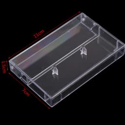 10Pcs Transparent Dustproof Cassette Box Recording Blank Cassette Case Audio Storage Box Home Storage