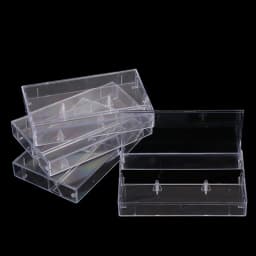 10Pcs Transparent Dustproof Cassette Box Recording Blank Cassette Case Audio Storage Box Home Storage