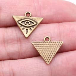 20pcs Witch Evil Eye Charms Pendant For Jewelry Making DIY Crafts Making Findings Handmade Tibetan Jewelry