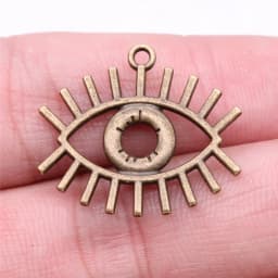 20pcs Witch Evil Eye Charms Pendant For Jewelry Making DIY Crafts Making Findings Handmade Tibetan Jewelry