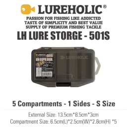 LUREHOLIC Lure Box FishingTackle Storage Hard Lure Soft Worm Tungsten Weight Jig Head Hooks Storage PVC Boxes